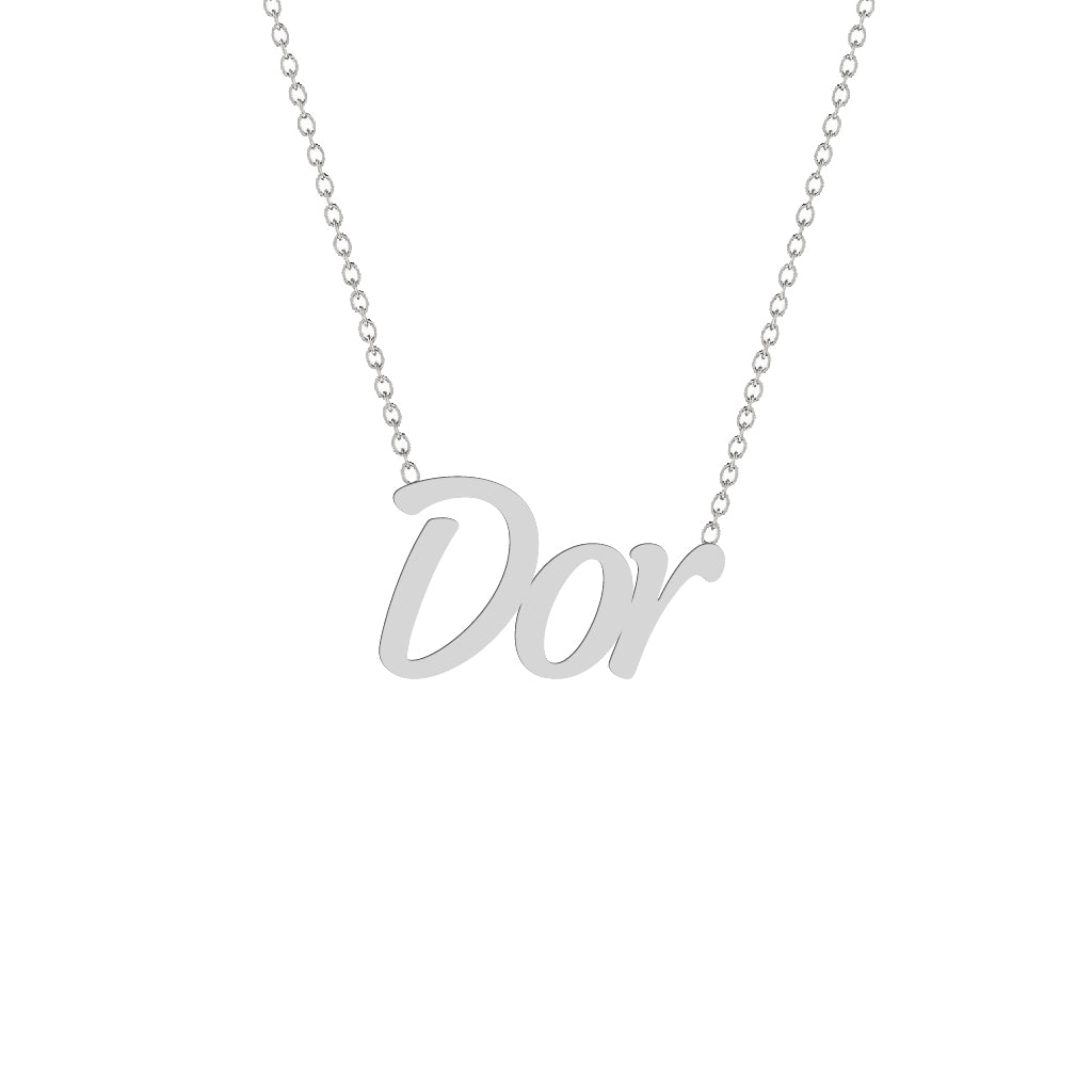 Gold Name Necklace - Dor
